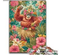 Puzzle 1000 pièces pour Adultes et Adolescents, Gorille de la Jungle, stimule Le Cerveau, Jouets addictifs pour cultiver la Patience, Collection d'artistes, Beaux-Arts, 38x52cm