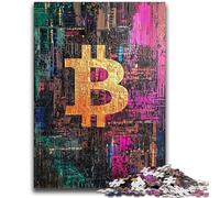Puzzle 1000 pièces pour Adultes et Adolescents, Graffiti, Bitcoin, Jouet éducatif et intellectuel, idéal comme Cadeau, 26x38cm