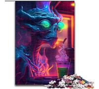Puzzle 1000 pièces pour Adultes et Adolescents, Grand-père de Science-Fiction trippant, Jouet éducatif et décompressant, Cadeau d'anniversaire, décoration Murale (Taille 26x38cm)
