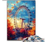 Puzzle 1000 pièces pour Adultes et Adolescents Grande Roue, Jouets éducatifs et éducatifs pour la Famille, pour renforcer l'amour Entre Couples, 50x75cm