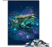 Puzzle 1000 pièces pour Adultes et Adolescents Grenouille psychédélique, Jeu Familial et décoration d'intérieur Unique, Cadeaux pour Les 14 Ans et Plus 50x75cm
