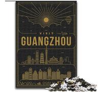 Puzzle 1000 pièces pour Adultes et Adolescents, Guangzhou, Chine, Jouets éducatifs, Jeux Anti-Stress, Interaction Parent-Enfant, 26x38cm