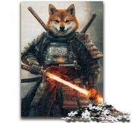 Puzzle 1000 pièces pour Adultes et Adolescents, Guerrier Corgi Japonais, Cadeaux Secret Santa pour Les Adolescents de 14 Ans et Plus (50x75cm)