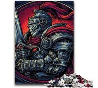 Puzzle 1000 pièces pour Adultes et Adolescents, Guerrier, Jeux éducatifs, décoration d'intérieur, idéal pour la décoration de Bureau, 38x26cm