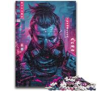 Puzzle 1000 pièces pour Adultes et Adolescents Guerrier mécanique Jeu Stimulant et Jeu Familial Cadeaux du Père Noël Secret 26x38cm