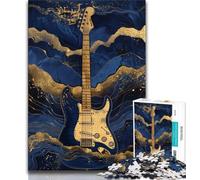 Puzzle 1000 pièces pour Adultes et Adolescents Guitare Fantastique, Jeu Familial Anti-Stress, défi Difficile, adapté aux Couples 50x75cm