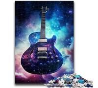Puzzle 1000 pièces pour Adultes et Adolescents Guitare Galaxy, activité Amusante pour la Maison, Jouets pour Les Jours de Pluie, Cadeaux d'anniversaire (50x75cm)