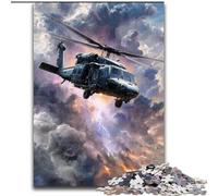 Puzzle 1000 pièces pour Adultes et Adolescents, hélicoptère de rêve, Anti-Stress, défi Difficile avec Affiche et Feuille de Questions correspondantes 26x38cm