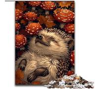 Puzzle 1000 pièces pour Adultes et Adolescents Hérisson, Casse-tête pour décoration Murale, Cadeaux d'anniversaire et de Noël Uniques pour Les 14 Ans (Taille 50x75cm)