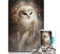 Puzzle 1000 pièces pour Adultes et Adolescents, Hibou, Aide Le Cerveau à exercer des Jouets addictifs pour cultiver la Patience, décoration Parfaite (38x26cm)