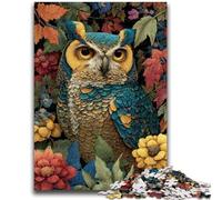 Puzzle 1000 pièces pour Adultes et Adolescents, Hibou coloré, Jouets et Jeux éducatifs pour Adultes et Adolescents (26x38cm)