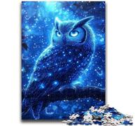 Puzzle 1000 pièces pour Adultes et Adolescents Hibou mystérieux Un Jeu éducatif Amusant et Humoristique pour Un Anniversaire 26x38cm