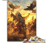 Puzzle 1000 pièces pour Adultes et Adolescents Hommes amérindiens, Jeu de Quiz pour renforcer l'amour Entre Couples, à partir de 14 Ans (Taille 50x75cm)