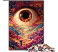 Puzzle 1000 pièces pour Adultes et Adolescents Œil mystérieux, Analyse et logique Pièces de Formes aléatoires entièrement emboîtables À partir de 14 Ans (Taille 50x75cm)