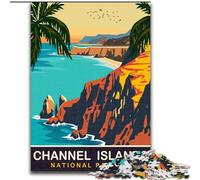 Puzzle 1000 pièces pour Adultes et Adolescents Îles Anglo-Normandes, pour et à partir de 14 Ans Jouets éducatifs Jeux en Famille Cadeau d'anniversaire 26x38cm