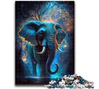 Puzzle 1000 pièces pour Adultes et Adolescents Incroyable éléphant Aide Le Cerveau à exercer Jouets addictifs pour cultiver la Patience Convient aux Couples 50x75cm