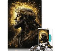 Puzzle 1000 pièces pour Adultes et Adolescents Jésus, Aide Le Cerveau à exercer des Jouets addictifs pour cultiver la Patience Décoration Murale (75x50cm)