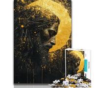 Puzzle 1000 pièces pour Adultes et Adolescents Jésus doré, Difficile à réaliser, mais Amusant et Humoristique, Cadeau d'anniversaire et Cadeau Unique (75x50cm)