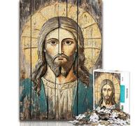 Puzzle 1000 pièces pour Adultes et Adolescents Jésus, Jeu éducatif et Stimulant pour Toute la Famille, pour Anniversaire et Noël (38x26cm)