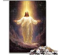Puzzle 1000 pièces pour Adultes et Adolescents Jésus, Jeu Familial Anti-Stress, défi Difficile, renforce l'amour Entre Couples (Taille 50x75cm)