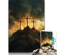 Puzzle 1000 pièces pour Adultes et Adolescents Jésus Puzzle 1000 pièces, idéal comme Cadeau pour Toute la Famille Convient aux Enfants de 14 Ans et Plus (Taille 75x50cm)