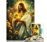 Puzzle 1000 pièces pour Adultes et Adolescents Jésus, Un Jeu Stimulant, idéal comme Cadeau pour Toute la Famille (75x50cm)