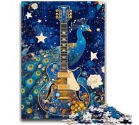 Puzzle 1000 pièces pour Adultes et Adolescents, Jeu de Guitare Artistique Stimulant, idéal comme Cadeau pour Toute la Famille, 50x75cm