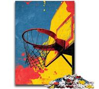 Puzzle 1000 pièces pour Adultes et Adolescents, Jeu éducatif de Basket-Ball, Jouet de défi, décoration Murale, Cadeaux d'anniversaire et de Noël Uniques, 50x75cm