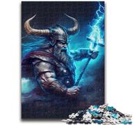 Puzzle 1000 pièces pour Adultes et Adolescents, Jeu éducatif, Dieu du Tonnerre, Jouet, décoration Murale, Cadeaux d'anniversaire et de Noël Uniques, 26x38cm