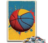 Puzzle 1000 pièces pour Adultes et Adolescents, Jeu éducatif Familial sur Le thème du Basket-Ball, avec pièces entièrement emboîtables de Formes aléatoires 50x75cm