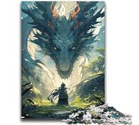 Puzzle 1000 pièces pour Adultes et Adolescents Jeu éducatif Familial sur Le thème du Dragon animé pour Toute la Famille (14 Ans et Plus) 38x26cm