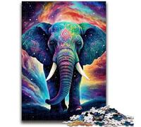 Puzzle 1000 pièces pour Adultes et Adolescents, Jeu éducatif Fantastique représentant Un Magnifique éléphant, décoration d'intérieur, idéal comme Cadeau pour Toute la Famille, 50x75cm