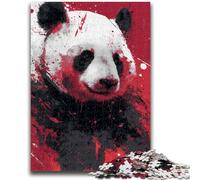 Puzzle 1000 pièces pour Adultes et Adolescents, Jeu éducatif Panda Aquarelle, Jouet de défi, décoration Murale, Cadeaux d'anniversaire et de Noël Uniques, 50x75cm