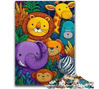 Puzzle 1000 pièces pour Adultes et Adolescents, Jeu éducatif sur Le Monde Animal, Jouet de défi, décoration Murale, Cadeaux d'anniversaire et de Noël Uniques, 26x38cm