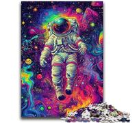 Puzzle 1000 pièces pour Adultes et Adolescents, Jeu Familial d'astronautes psychédéliques, Anti-Stress, défi Difficile, Cadeaux du Père Noël Secret, 50x75cm