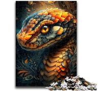 Puzzle 1000 pièces pour Adultes et Adolescents, Jeu Familial de Serpents et de Fleurs, Anti-Stress, défi Difficile, Cadeaux du Père Noël Secret, 50x75cm