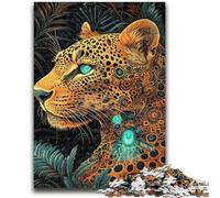Puzzle 1000 pièces pour Adultes et Adolescents, Jeu Familial Golden Leopard, Anti-Stress, défi Difficile, Collection d'artistes, Beaux-Arts, 50x75cm