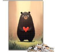 Puzzle 1000 pièces pour Adultes et Adolescents, Jeu Familial Happy Bear, Anti-Stress, défi Difficile, Collection d'artistes, Beaux-Arts, 26x38cm