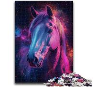 Puzzle 1000 pièces pour Adultes et Adolescents, Jeux éducatifs, Cheval Galactique, décoration d'intérieur, Cadeau d'anniversaire, Cadeaux pour Les 14 Ans et Plus, 38x26cm