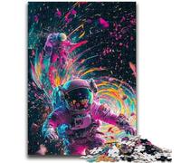 Puzzle 1000 pièces pour Adultes et Adolescents, Jeux éducatifs d'astronautes psychédéliques, décoration d'intérieur, idéal comme Cadeau pour Toute la Famille, 50x75cm