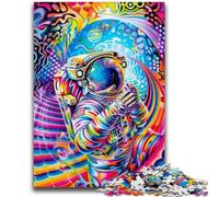 Puzzle 1000 pièces pour Adultes et Adolescents, Jeux éducatifs d'astronautes psychédéliques, décoration Murale, Cadeaux d'anniversaire et de Noël Uniques, 26x38cm