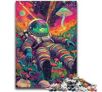 Puzzle 1000 pièces pour Adultes et Adolescents, Jeux éducatifs d'astronautes psychédéliques, Jouets à Faire soi-même, idéal comme Cadeau pour Toute la Famille, 26x38cm