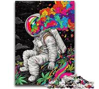 Puzzle 1000 pièces pour Adultes et Adolescents, Jeux éducatifs d'astronautes psychédéliques, Jouets à Faire soi-même, idéal comme Cadeau pour Toute la Famille, 26x38cm
