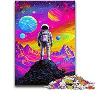 Puzzle 1000 pièces pour Adultes et Adolescents, Jeux éducatifs d'astronautes psychédéliques, Jouets à Faire soi-même, idéal comme Cadeau pour Toute la Famille, 50x75cm