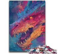 Puzzle 1000 pièces pour Adultes et Adolescents, Jeux éducatifs, Dragon psychédélique, décoration d'intérieur, Cadeau d'anniversaire, Cadeaux pour Les 14 Ans et Plus, 26x38cm