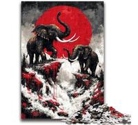 Puzzle 1000 pièces pour Adultes et Adolescents, Jeux éducatifs, éléphant Magique, décoration Murale, Cadeaux Uniques pour Anniversaire et Noël, 26x38cm
