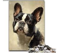 Puzzle 1000 pièces pour Adultes et Adolescents, Jeux éducatifs Happy Bulldog, décoration d'intérieur, Cadeau d'anniversaire, décoration Murale (Taille 50x75cm)