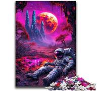 Puzzle 1000 pièces pour Adultes et Adolescents, Jeux éducatifs sur Le thème des astronautes, décoration Murale, Cadeaux Uniques pour Anniversaire et Noël, 50x75cm