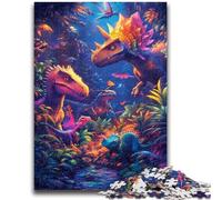 Puzzle 1000 pièces pour Adultes et Adolescents, Jeux éducatifs sur Le thème des Dinosaures, décoration d'intérieur idéale comme Cadeau pour Toute la Famille (50x75cm)