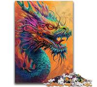Puzzle 1000 pièces pour Adultes et Adolescents, Jeux éducatifs sur Le thème du Dragon mystérieux, décoration d'intérieur, Cadeau d'anniversaire, Cadeaux pour Les 14 Ans et Plus, 26x38cm